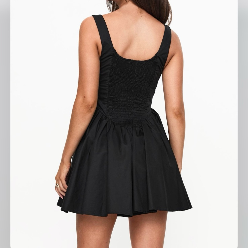 🆕- Princess Polly-STRAPLIE MINI DRESS BLACK. Size: 8 - Picture 6 of 12